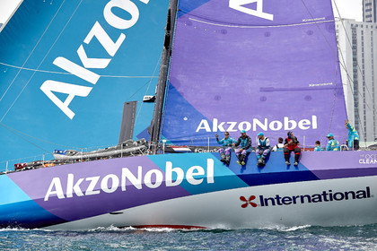 team AkzoNobel  in Volvo Ocean Race 2017-18.