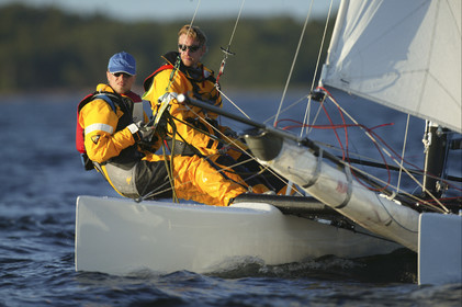 03_3211D  © Th.Martinez,STOCKHOLM ARCHIPELAGO SWEDEN, 9 07 03-Archipelago Raid (2003)  Day 3..Team NOKIA-Kempff  Magnus Nordstrom (SWE)& Joakim Kempff (SWE)