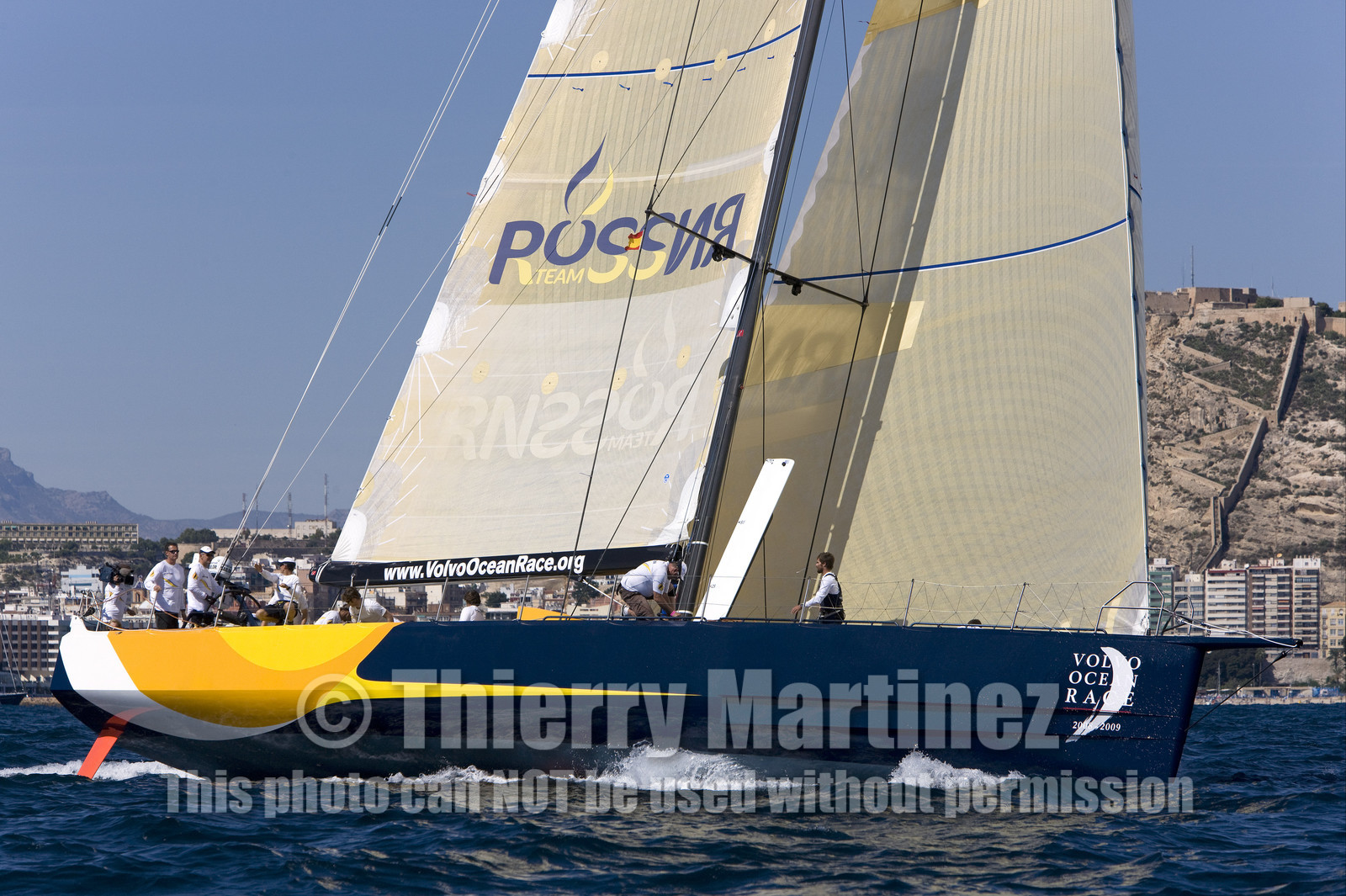 VOLVO OCEAN RACE - 2008 2009. IN-PORT RACE in Alicante-Spain.