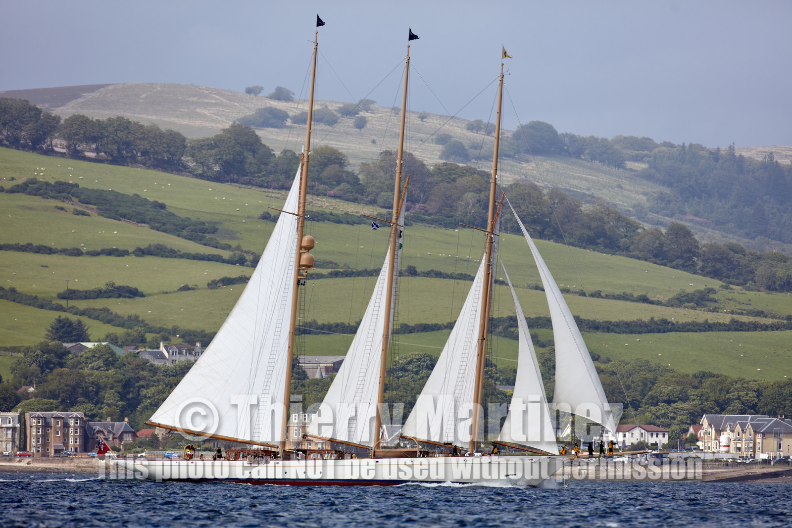 22_17006   © Thierry Martinez.FAIRLIE,SCOTLAND - UK 11th June 20222022 RICHARD MILLE FIFE REGATTA.Day 1. Race cancelled , too much wind…