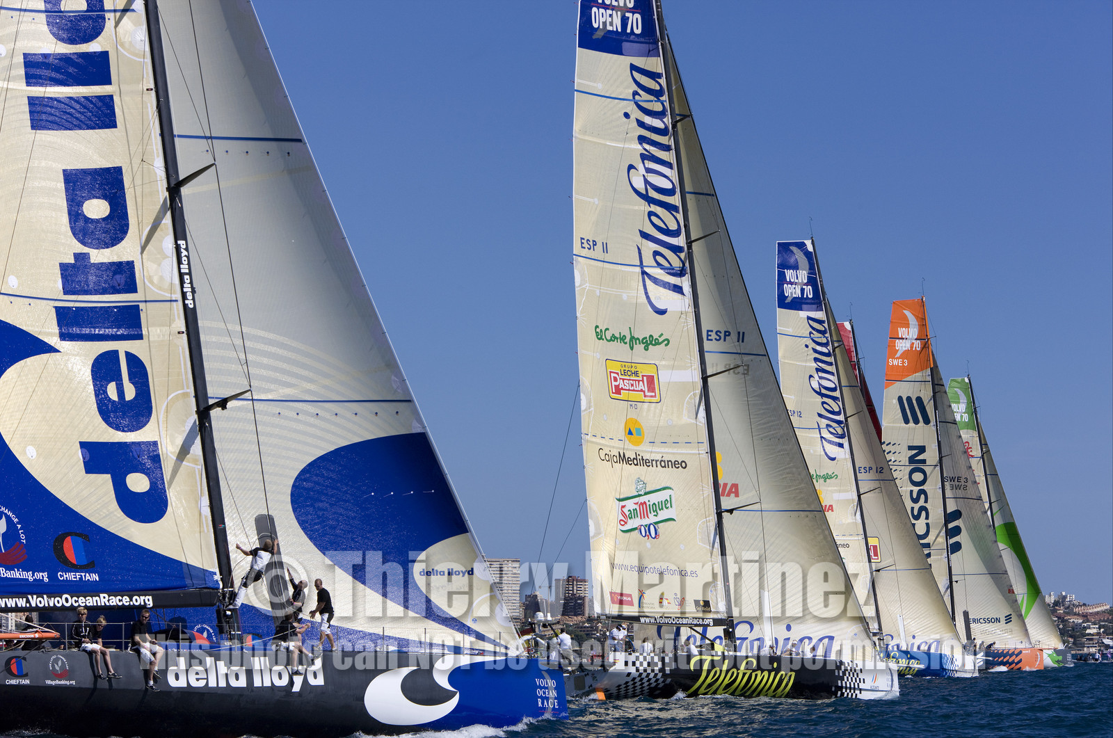 VOLVO OCEAN RACE - 2008 2009. IN-PORT RACE in Alicante-Spain.