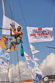 23_21005   © Thierry Martinez. LES SABLES D'OLONNE, 85 - FRANCE 22 septembre 2023.MINI TRANSAT 2023. Départ le 24 septembre.Les Sables d’Olonne (FRA)    Santa Cruz de la Palma ( Canaries)    St François ( Guadeloupe): 4050 NM.
