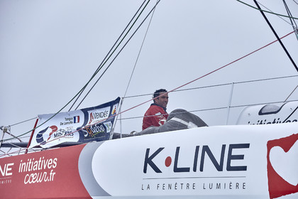 16_40419  ©Th.Martinez Sea&Co.  ILE DE GROIX - - FRANCE. 3 Août 2016. .Tanguy De Lamotte (FRA), a bord de l'IMOCA Initiatives-Coeur au large de l'Ile de Groix (FRA) en préparation du Vendée Globe 2016-17.