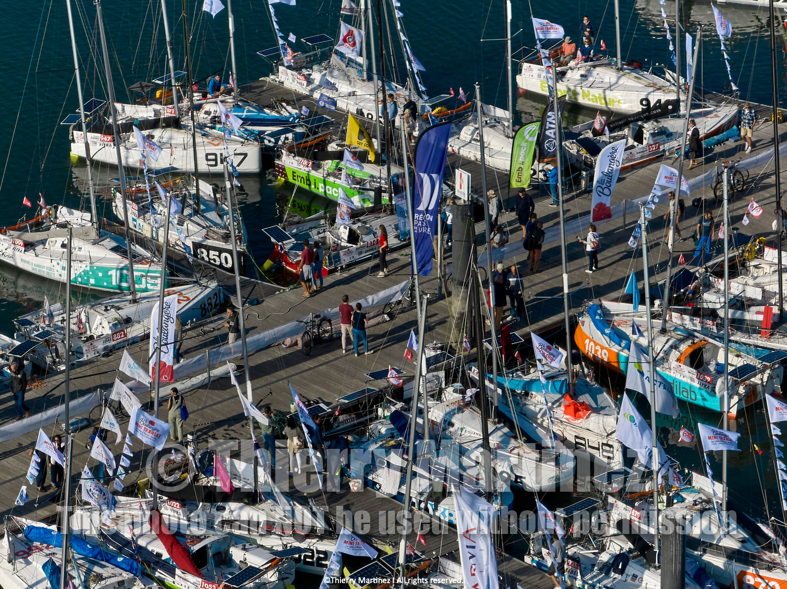 23_21114   © Thierry Martinez. LES SABLES D'OLONNE, 85 - FRANCE 22 septembre 2023.MINI TRANSAT 2023. Départ le 24 septembre.Les Sables d’Olonne (FRA)    Santa Cruz de la Palma ( Canaries)    St François ( Guadeloupe): 4050 NM.