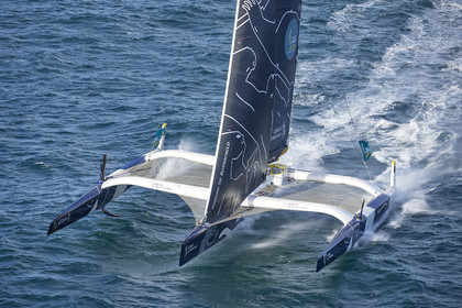 22_39877   © Thierry Martinez.DINARD, FRANCE. 9 Novembre  2022Départ de la 12éme ROUTE DU RHUM, transatlantique course à la voile en solitaire de St Malo(FRA)  à Pointe à Pitre (FRA-Guadeloupe) 3.543 milles nautiques.