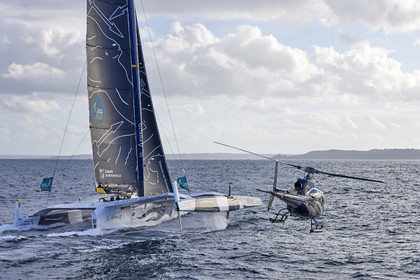 22_38948   © Thierry Martinez.DINARD, FRANCE. 9 Novembre  2022Départ de la 12éme ROUTE DU RHUM, transatlantique course à la voile en solitaire de St Malo(FRA)  à Pointe à Pitre (FRA-Guadeloupe) 3.543 milles nautiques.