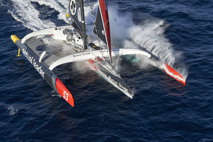 « ULTIM ACTUAL LEADER , Skipper Yves Le Blevec.