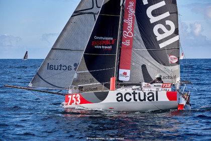 23_22213   © Thierry Martinez. LES SABLES D'OLONNE, 85 - FRANCE 25 septembre 2023.Départ MINI TRANSAT 2023. Départ du Dimanche 24 septembre retardé au Lundi 25 Sept .Les Sables d’Olonne (FRA)    Santa Cruz de la Palma ( Canaries)    St François ( Guadeloupe): 4050 NM.