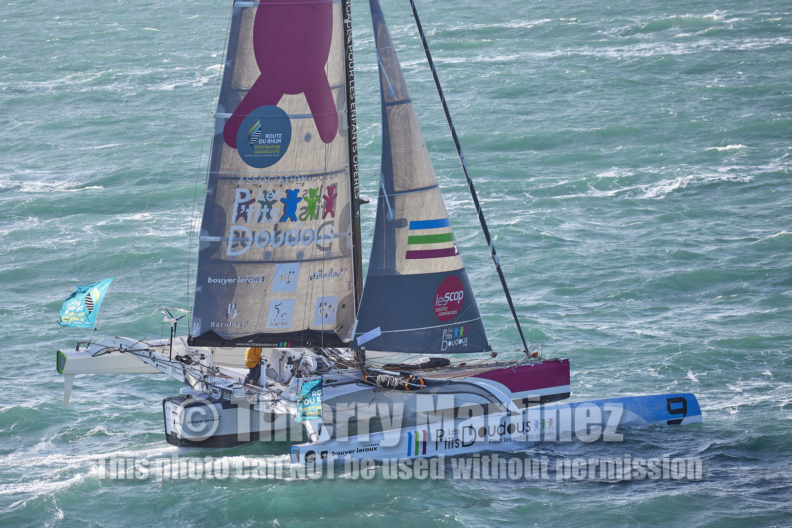 22_39218   © Thierry Martinez.DINARD, FRANCE. 9 Novembre  2022Départ de la 12éme ROUTE DU RHUM, transatlantique course à la voile en solitaire de St Malo(FRA)  à Pointe à Pitre (FRA-Guadeloupe) 3.543 milles nautiques.