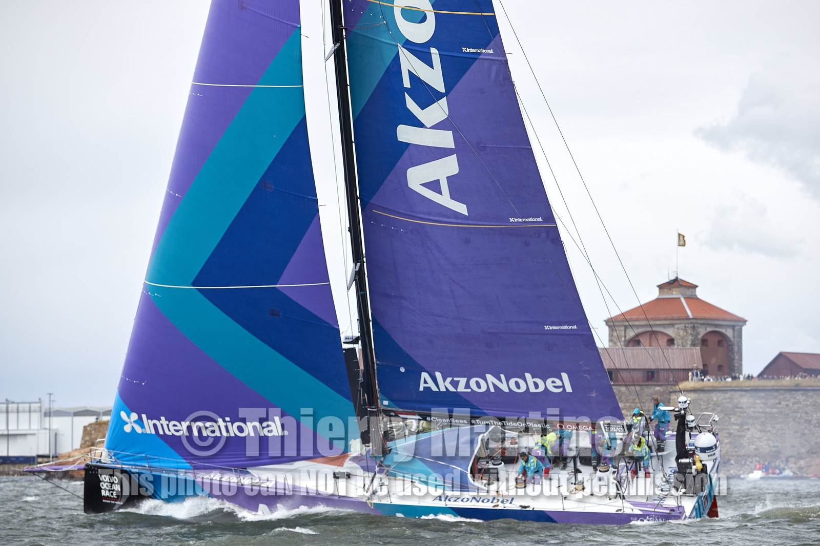 team AkzoNobel  in Volvo Ocean Race 2017-18.
