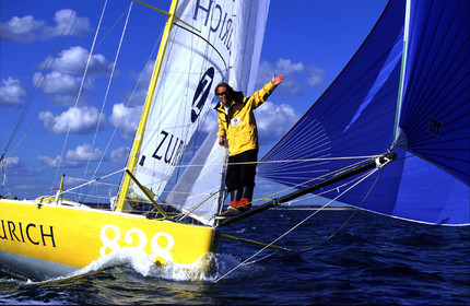 ©Thierry Martinez   Sea&Co. MINI TRANSAT 1997.  Thomas Coville (FRA) ZURICH.