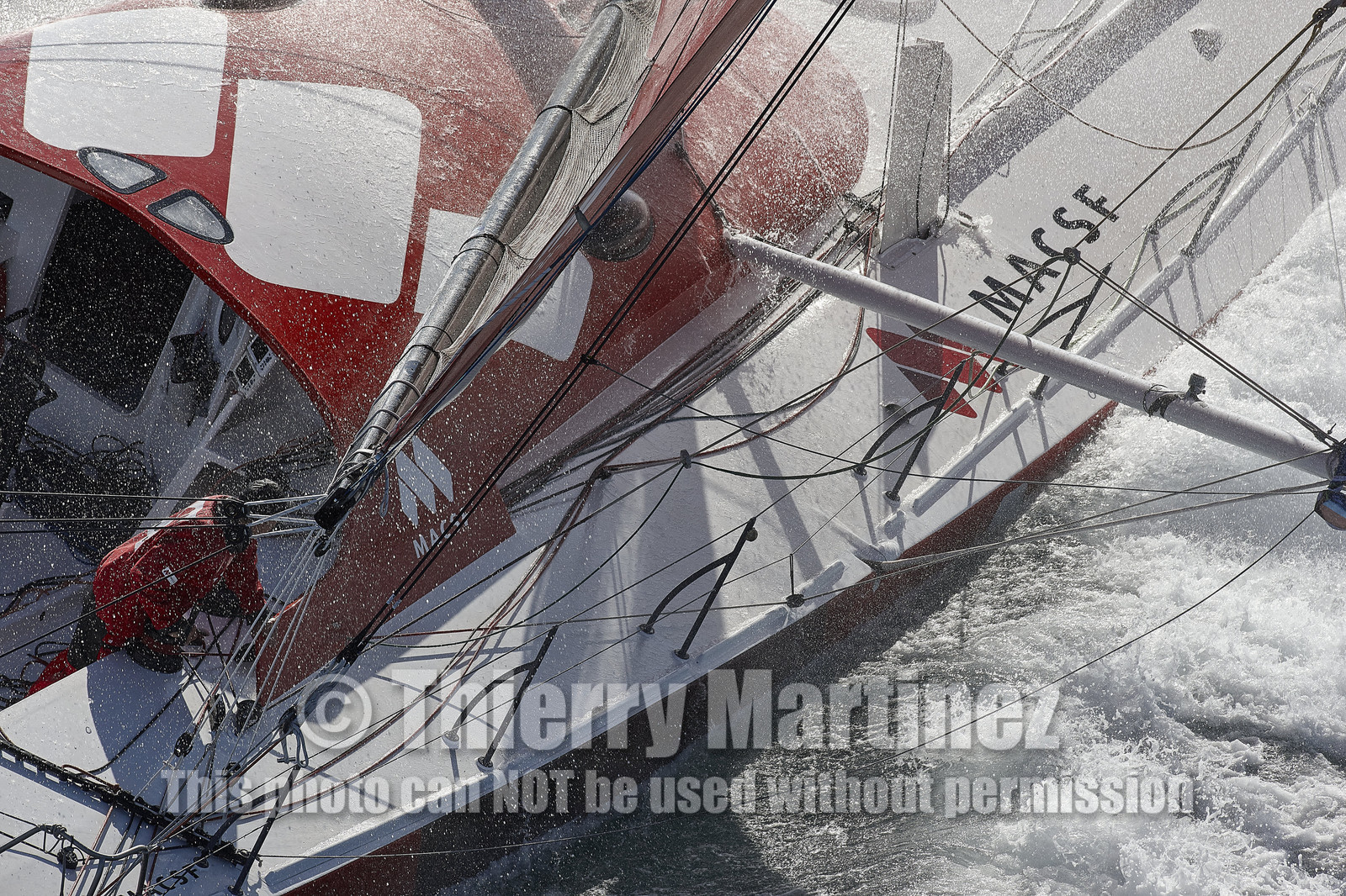 MACSF , Bertrand de Broc et Marc Guillemot avant la Transat Jacques Vabre 2015.
