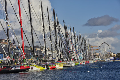 22_36910   © Thierry Martinez.ST MALO, FRANCE. 3 Novembre  2022ROUTE DU RHUM 2022.Flotte des 38 IMOCA.