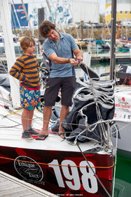23_21621   © Thierry Martinez. LES SABLES D'OLONNE, 85 - FRANCE 25 septembre 2023.Départ MINI TRANSAT 2023. Départ du Dimanche 24 septembre retardé au Lundi 25 Sept .Les Sables d’Olonne (FRA)    Santa Cruz de la Palma ( Canaries)    St François ( Guadeloupe): 4050 NM.