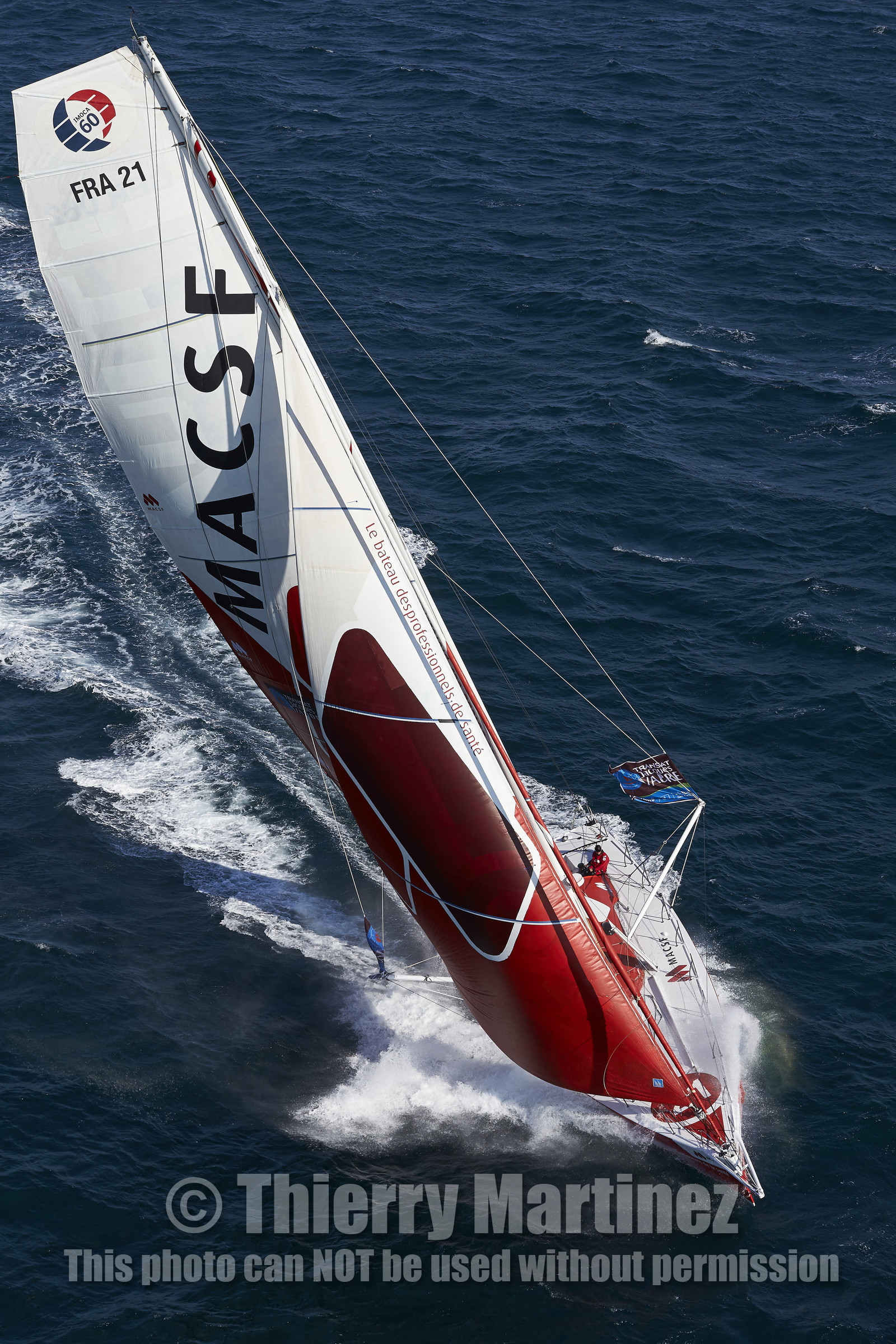 MACSF , Bertrand de Broc et Marc Guillemot avant la Transat Jacques Vabre 2015.