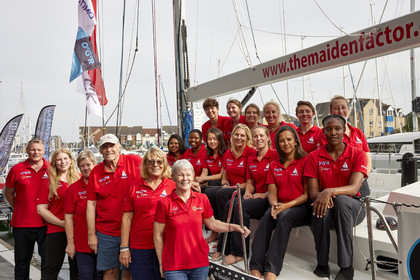23_17700   © Thierry Martinez. SOUTHAMPTON,  - UK 8 septembre 2023.OCEAN GLOBE RACE 2023.Start Leg 1 Sunday 10th Sept 2023: Southampton ( UK)   Cape Town ( South Africa) - 6650NM. Team MAIDEN.