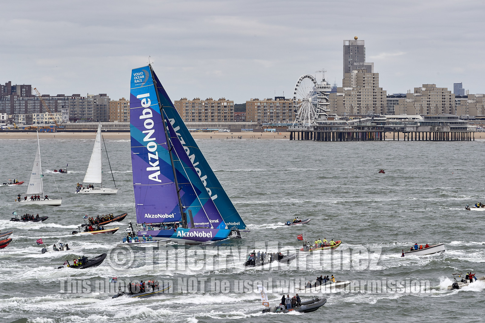 team AkzoNobel  in Volvo Ocean Race 2017-18.