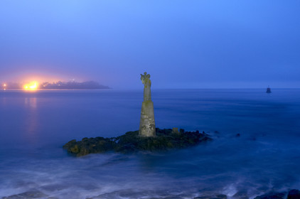 Levé de soleil à la cale du Guilvain.