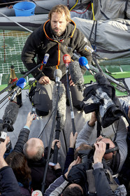 Single-handed sailing round the world record .