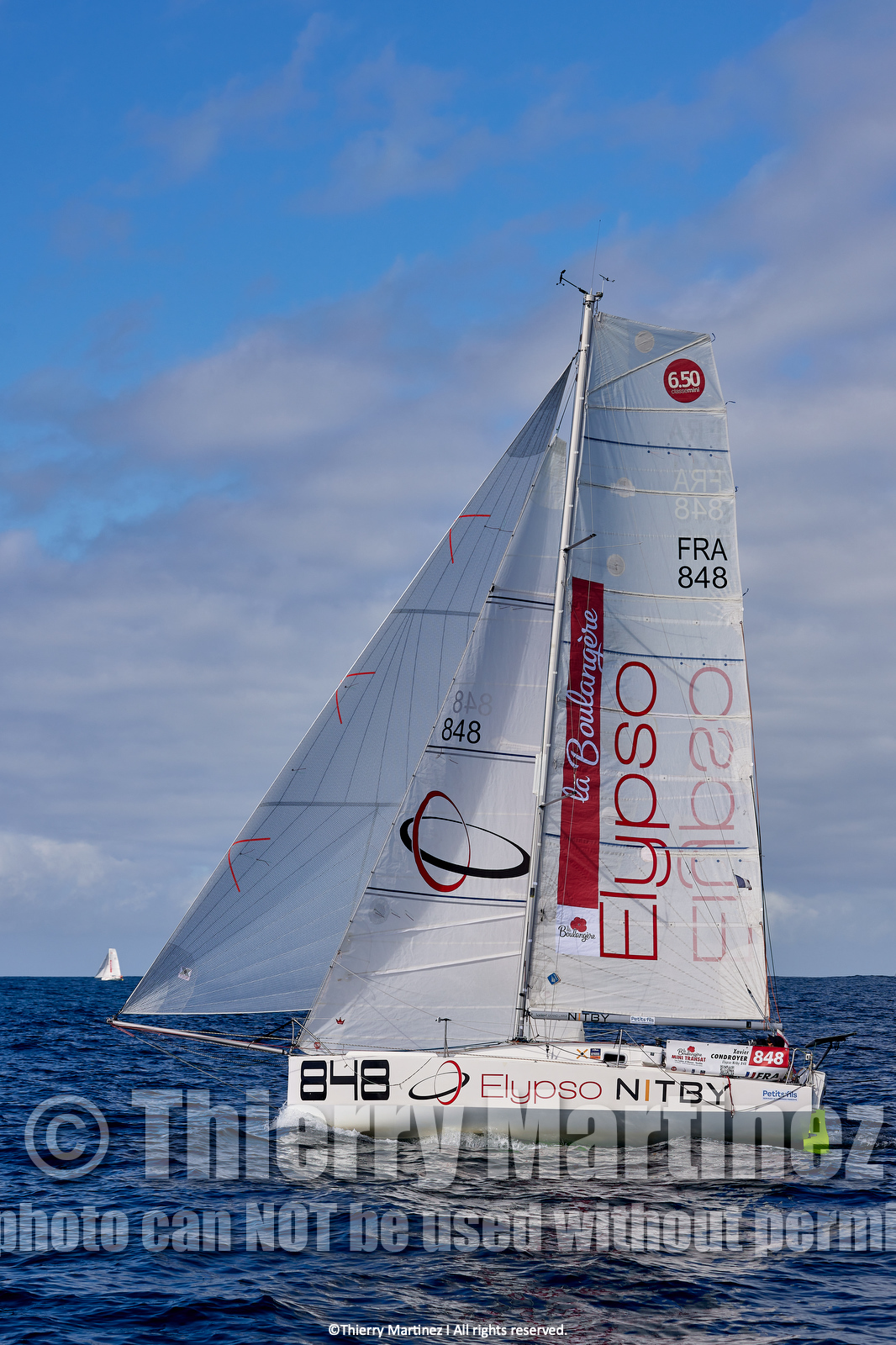 23_22329   © Thierry Martinez. LES SABLES D'OLONNE, 85 - FRANCE 25 septembre 2023.Départ MINI TRANSAT 2023. Départ du Dimanche 24 septembre retardé au Lundi 25 Sept .Les Sables d’Olonne (FRA)    Santa Cruz de la Palma ( Canaries)    St François ( Guadeloupe): 4050 NM.