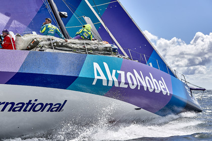 team AkzoNobel  in Volvo Ocean Race 2017-18.