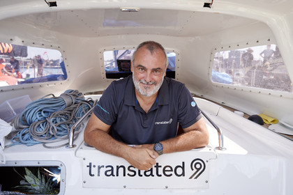 23_18109   © Thierry Martinez.SOUTHAMPTON,  - UK 9 septembre 2023.OCEAN GLOBE RACE 2023.Start Leg 1 Sunday 10th Sept 2023: Southampton ( UK)   Cape Town ( South Africa) - 6650NM. Marco TROMBETTI TRANSLATED 9