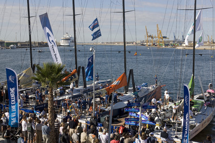 VOLVO OCEAN RACE - 2008 2009. IN-PORT RACE in Alicante-Spain.