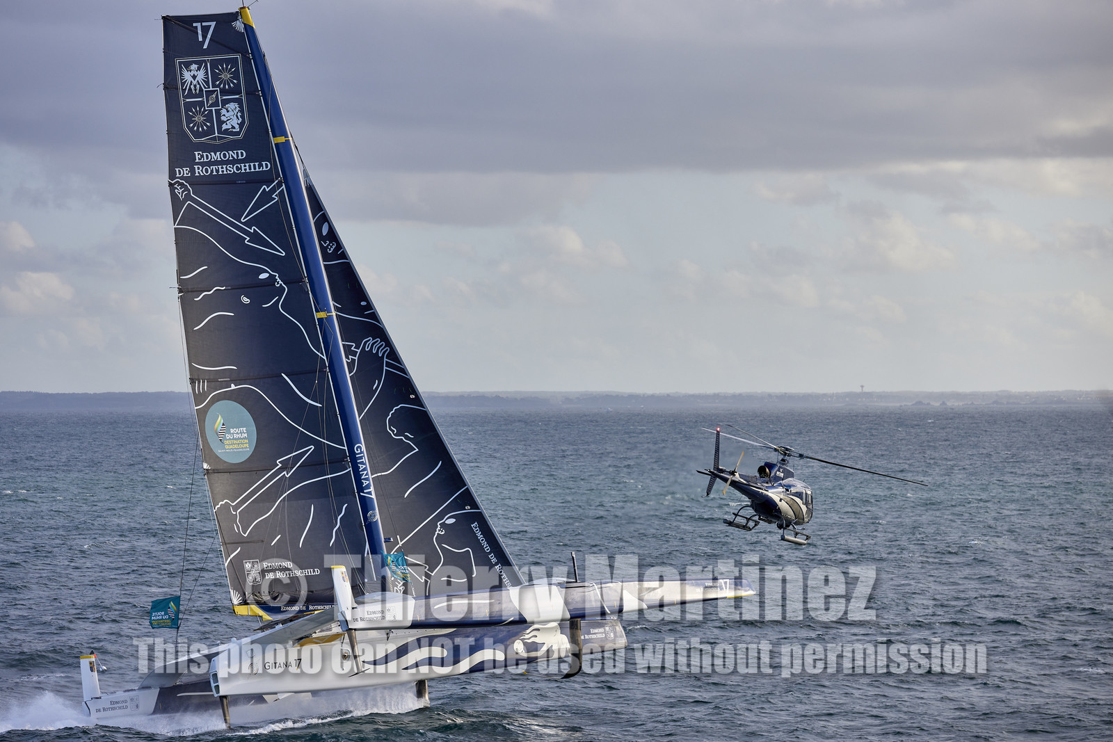 22_39920   © Thierry Martinez.DINARD, FRANCE. 9 Novembre  2022Départ de la 12éme ROUTE DU RHUM, transatlantique course à la voile en solitaire de St Malo(FRA)  à Pointe à Pitre (FRA-Guadeloupe) 3.543 milles nautiques.