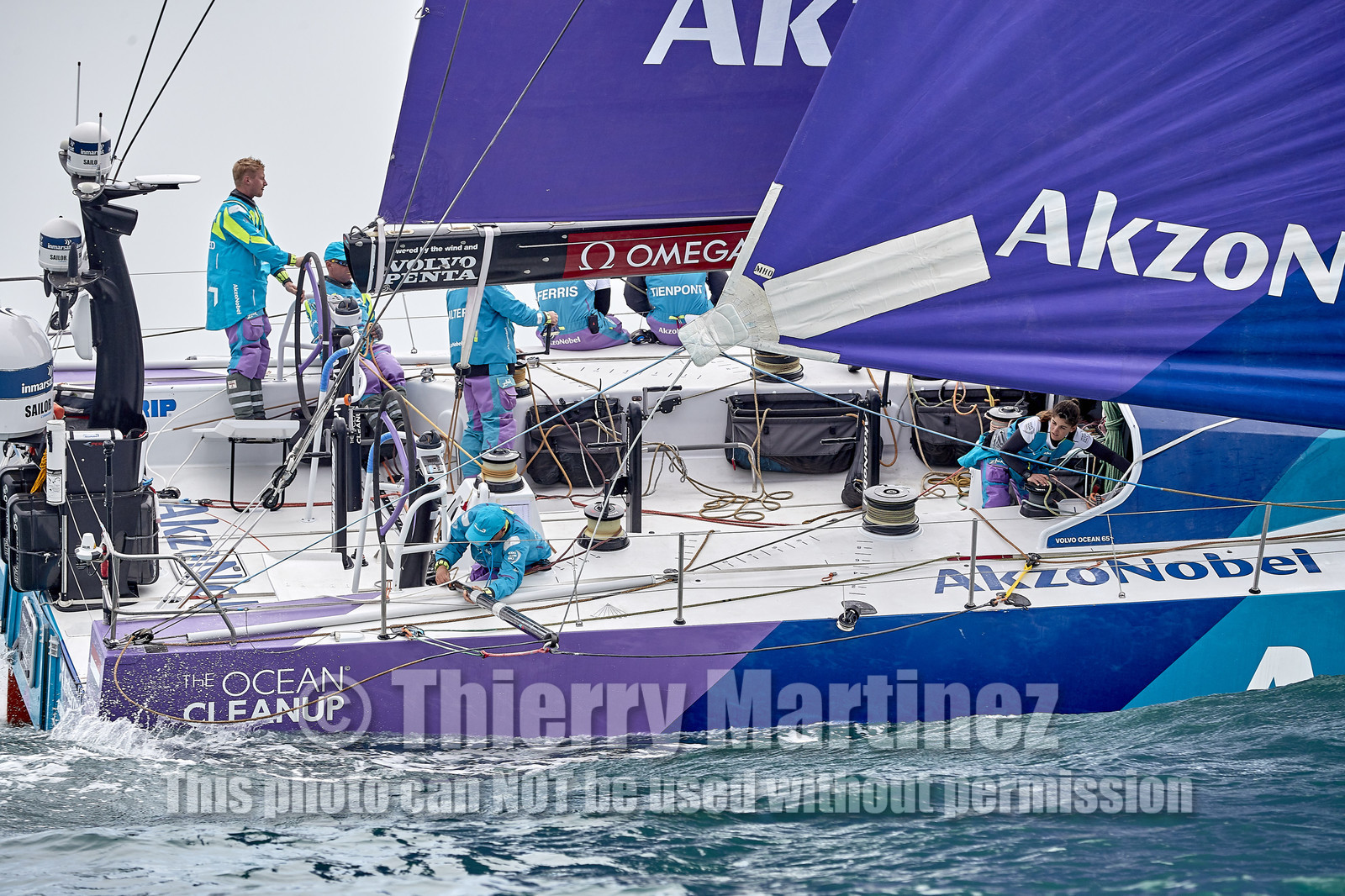 team AkzoNobel  in Volvo Ocean Race 2017-18.