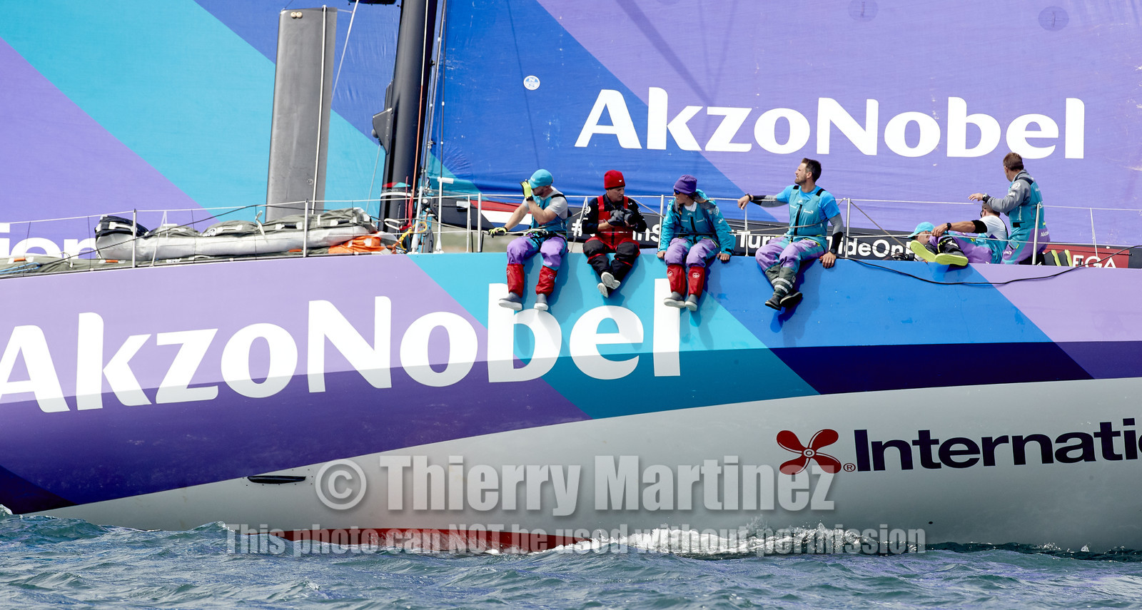 team AkzoNobel  in Volvo Ocean Race 2017-18.