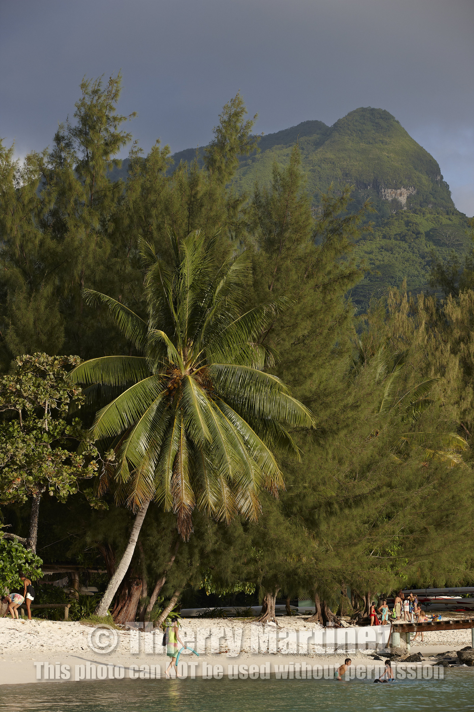 15_023672  ©ThMartinez Sea&Co.  HUAHINE - ILES SOUS LE VENT. POLYNESIE FRANCAISE . 31 January 2015. .Village de FARE.