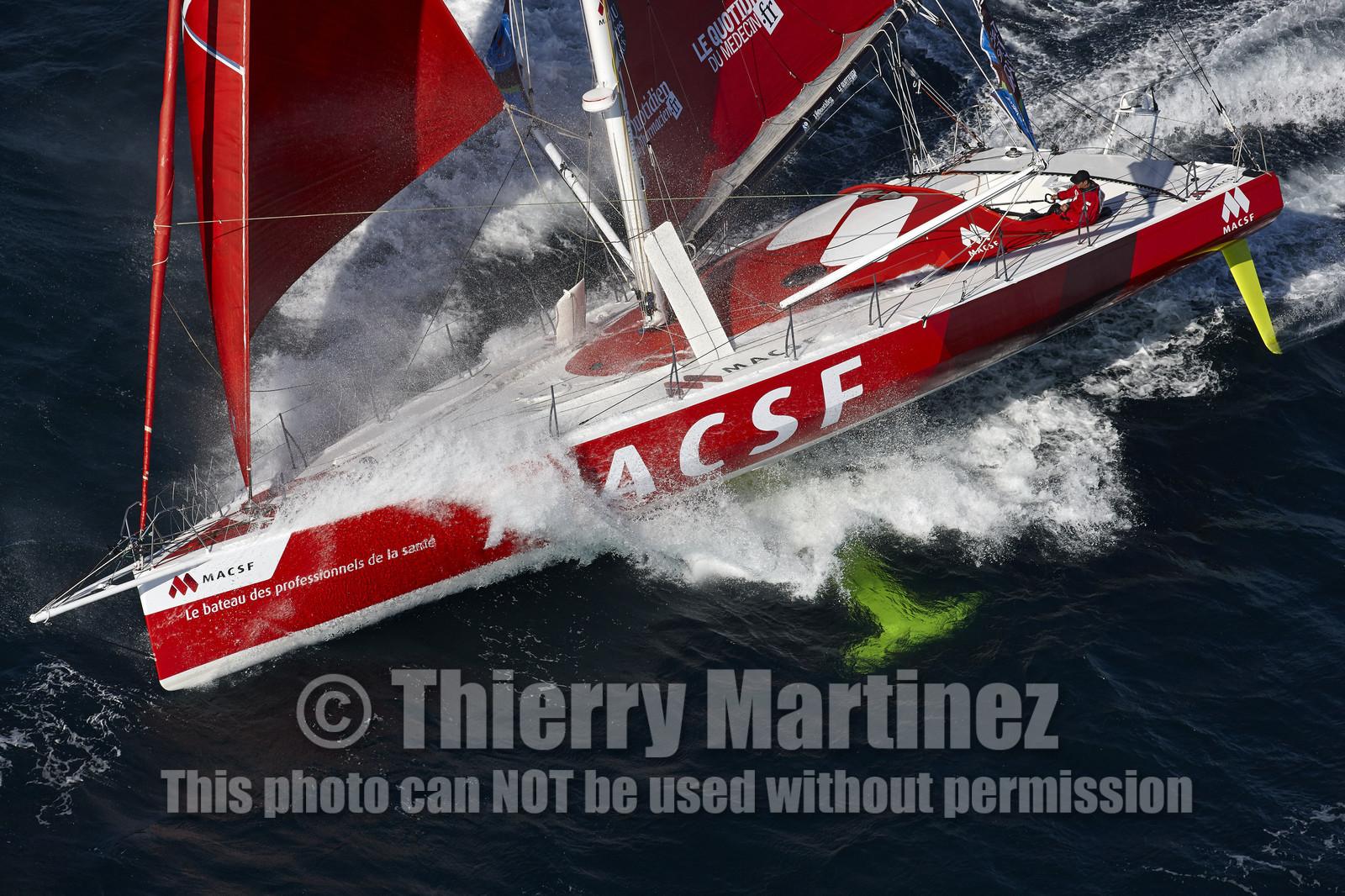 MACSF , Bertrand de Broc et Marc Guillemot avant la Transat Jacques Vabre 2015.