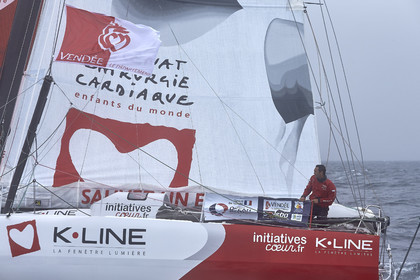 16_40175  ©Th.Martinez Sea&Co.  ILE DE GROIX - - FRANCE. 3 Août 2016. .Tanguy De Lamotte (FRA), a bord de l'IMOCA Initiatives-Coeur au large de l'Ile de Groix (FRA) en préparation du Vendée Globe 2016-17.