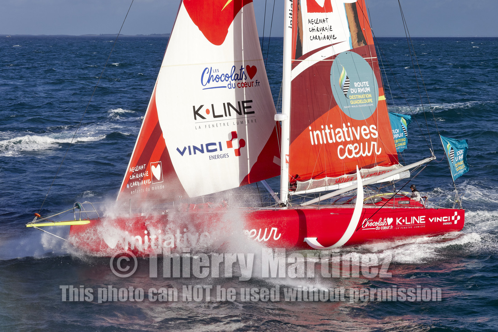22_39712   © Thierry Martinez.DINARD, FRANCE. 9 Novembre  2022Départ de la 12éme ROUTE DU RHUM, transatlantique course à la voile en solitaire de St Malo(FRA)  à Pointe à Pitre (FRA-Guadeloupe) 3.543 milles nautiques.