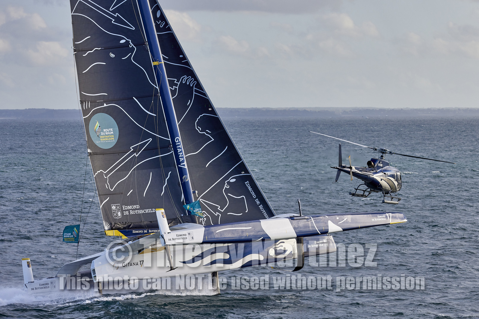 22_39921   © Thierry Martinez.DINARD, FRANCE. 9 Novembre  2022Départ de la 12éme ROUTE DU RHUM, transatlantique course à la voile en solitaire de St Malo(FRA)  à Pointe à Pitre (FRA-Guadeloupe) 3.543 milles nautiques.