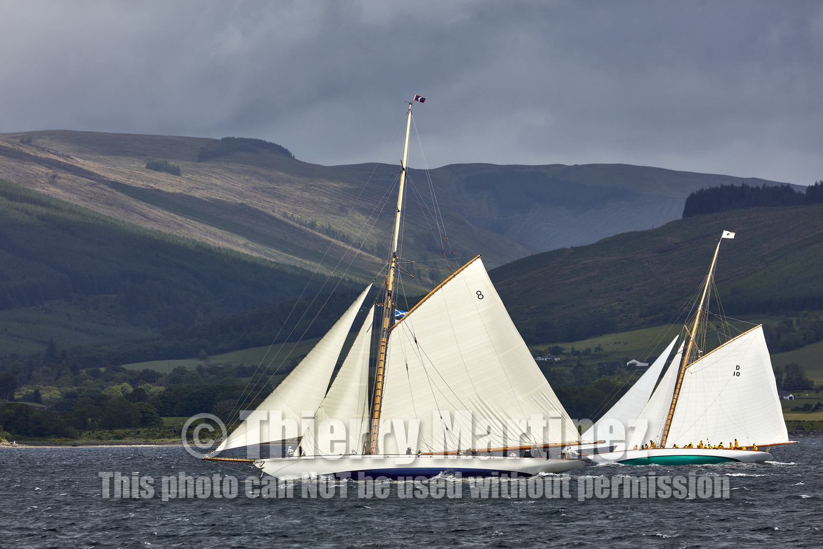 22_17006   © Thierry Martinez.FAIRLIE,SCOTLAND - UK 12th June 20222022 RICHARD MILLE FIFE REGATTA.Day 2 : LARGS to ROTHESAY