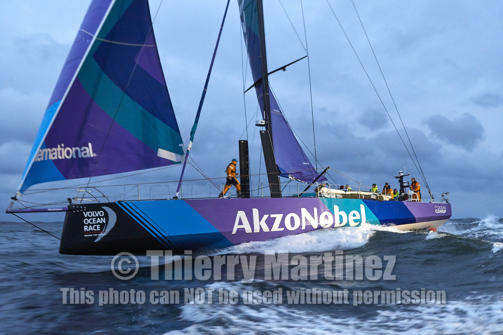 team AkzoNobel  in Volvo Ocean Race 2017-18.