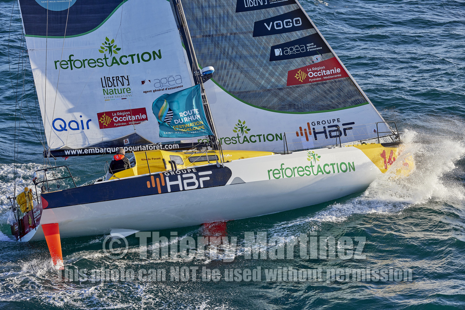 22_38993   © Thierry Martinez.DINARD, FRANCE. 9 Novembre  2022Départ de la 12éme ROUTE DU RHUM, transatlantique course à la voile en solitaire de St Malo(FRA)  à Pointe à Pitre (FRA-Guadeloupe) 3.543 milles nautiques.