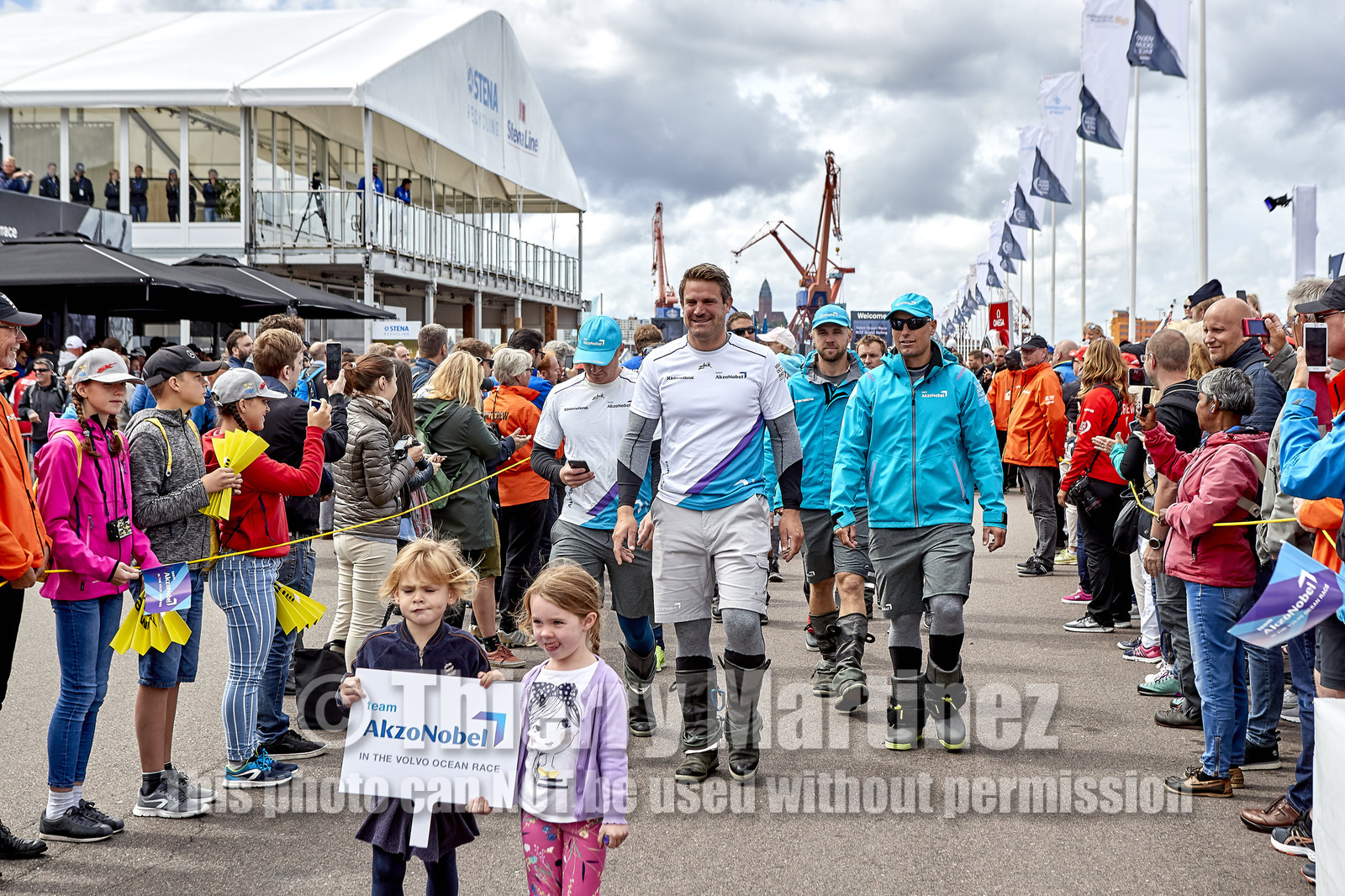 team AkzoNobel  in Volvo Ocean Race 2017-18.