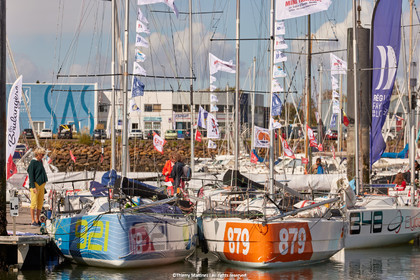 23_20981   © Thierry Martinez. LES SABLES D'OLONNE, 85 - FRANCE 22 septembre 2023.MINI TRANSAT 2023. Départ le 24 septembre.Les Sables d’Olonne (FRA)    Santa Cruz de la Palma ( Canaries)    St François ( Guadeloupe): 4050 NM.