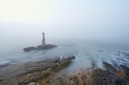 Levé de soleil à la cale du Guilvain.