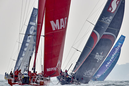 team AkzoNobel  in Volvo Ocean Race 2017-18.