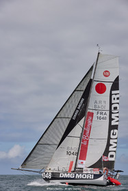 23_22063   © Thierry Martinez. LES SABLES D'OLONNE, 85 - FRANCE 25 septembre 2023.Départ MINI TRANSAT 2023. Départ du Dimanche 24 septembre retardé au Lundi 25 Sept .Les Sables d’Olonne (FRA)    Santa Cruz de la Palma ( Canaries)    St François ( Guadeloupe): 4050 NM.