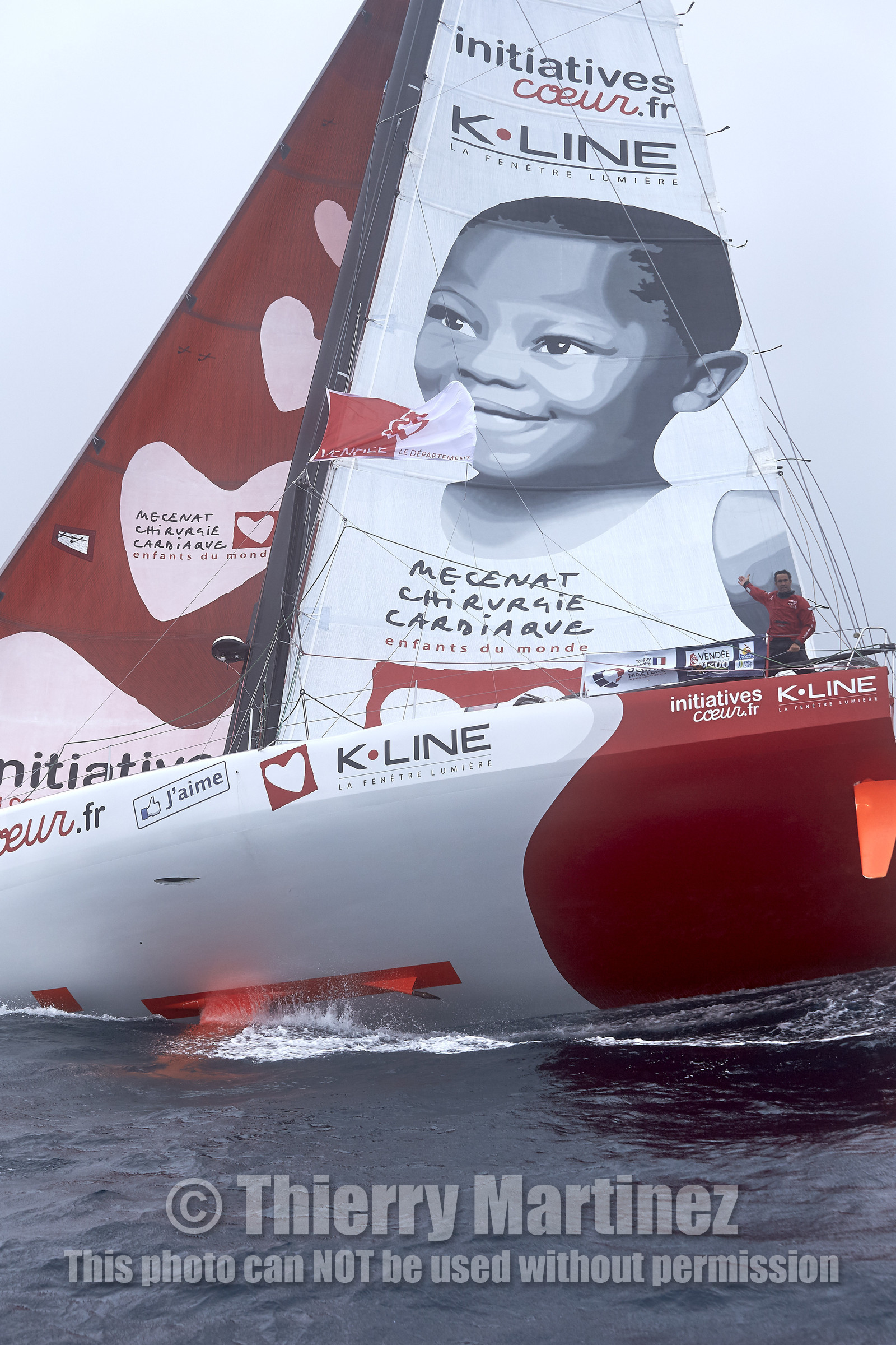 16_40174  ©Th.Martinez Sea&Co.  ILE DE GROIX - - FRANCE. 3 Août 2016. .Tanguy De Lamotte (FRA), a bord de l'IMOCA Initiatives-Coeur au large de l'Ile de Groix (FRA) en préparation du Vendée Globe 2016-17.