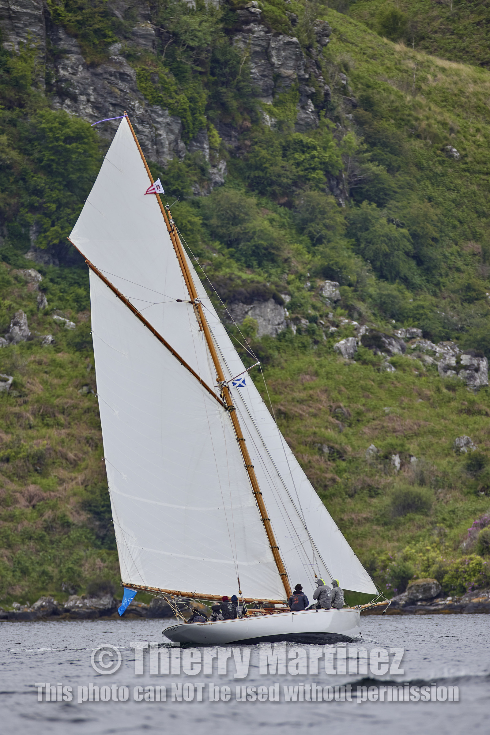 22_21877  © Thierry Martinez.FAIRLIE,SCOTLAND - UK 14th June 20222022 RICHARD MILLE FIFE REGATTA.Day 4 :ROTHESAY (ISLE OF BUTE) to PORTAVADIE.