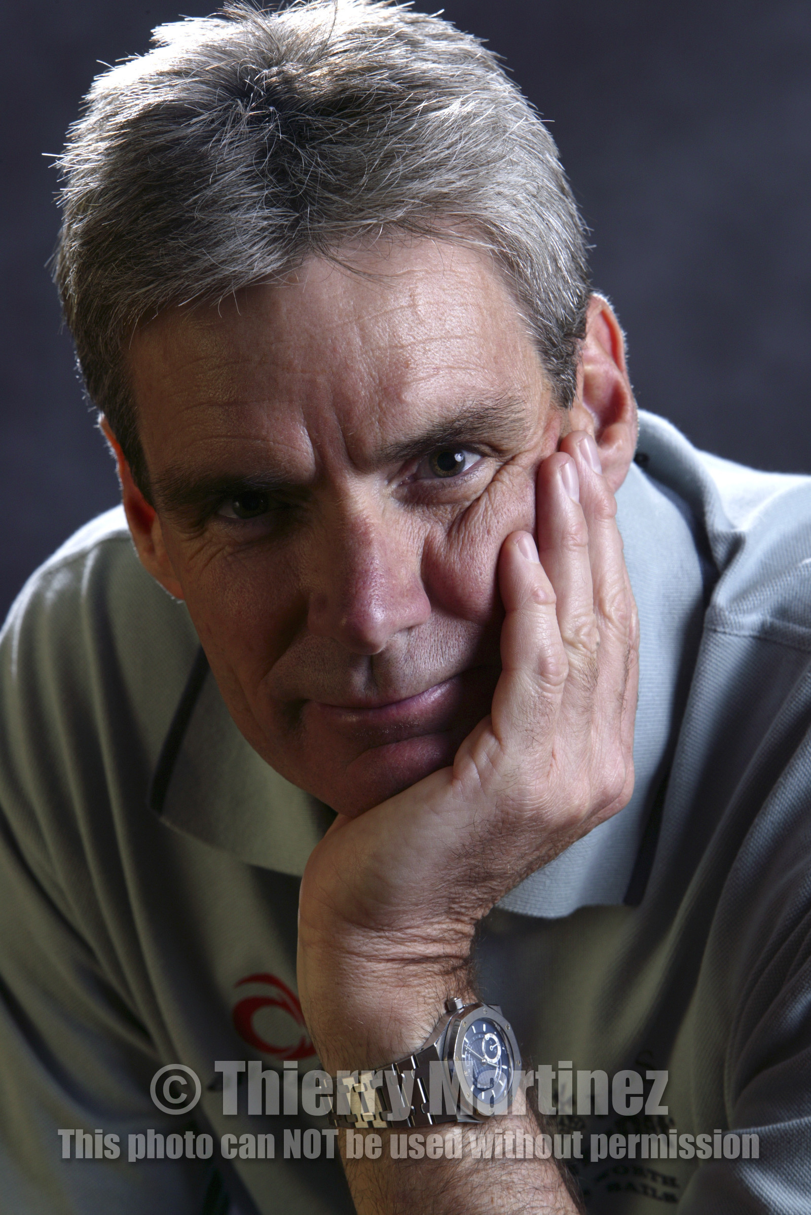 04_1177, ©Th.Martinez . NEWPORT, RI, USA, 11th June 2004.Alinghi Team , Grant SIMMER (AUS) , Designer coordinator .