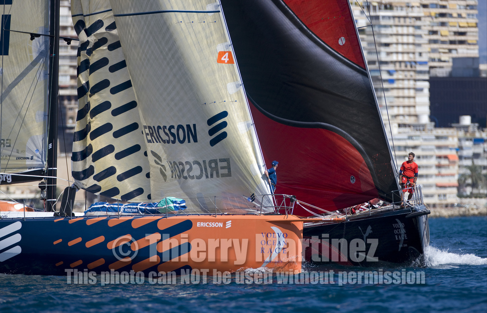 VOLVO OCEAN RACE - 2008 2009. IN-PORT RACE in Alicante-Spain.