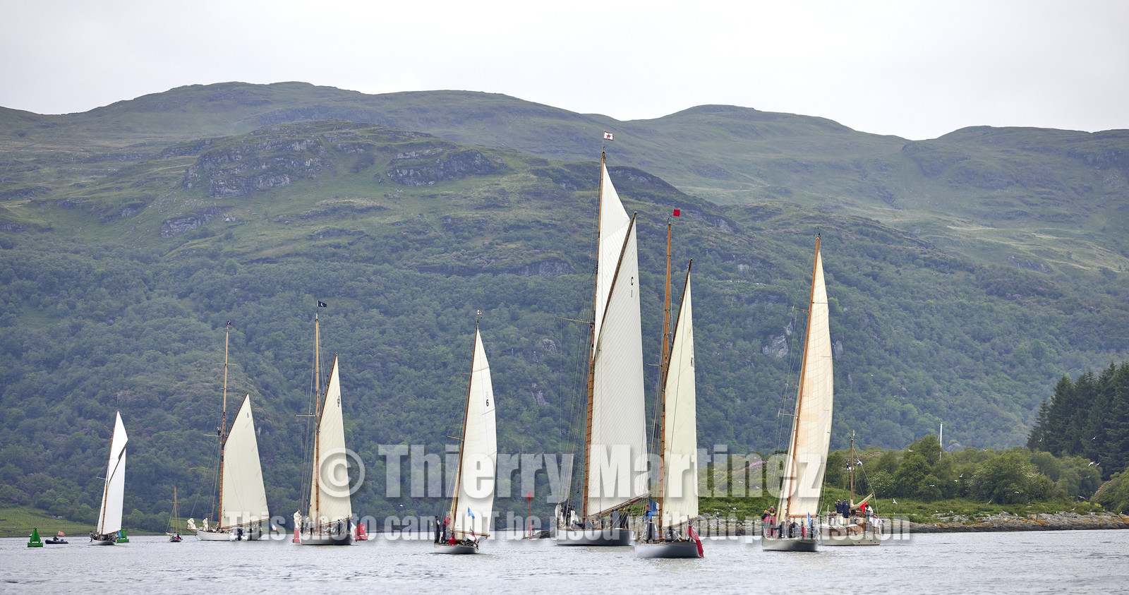 22_21766  © Thierry Martinez.FAIRLIE,SCOTLAND - UK 14th June 20222022 RICHARD MILLE FIFE REGATTA.Day 4 :ROTHESAY (ISLE OF BUTE) to PORTAVADIE.