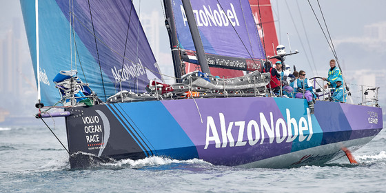 team AkzoNobel  in Volvo Ocean Race 2017-18.