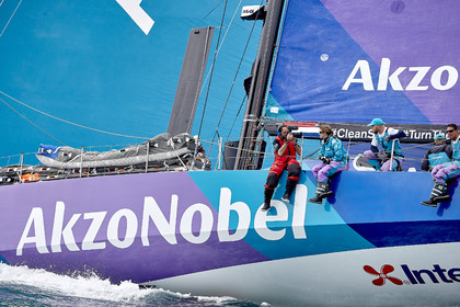 team AkzoNobel  in Volvo Ocean Race 2017-18.